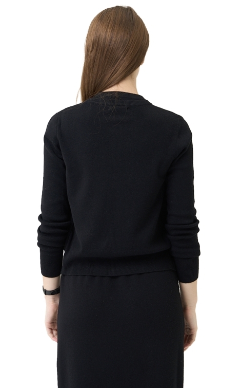 ÁO KHOÁC LEN AMANU - MÀU ĐEN